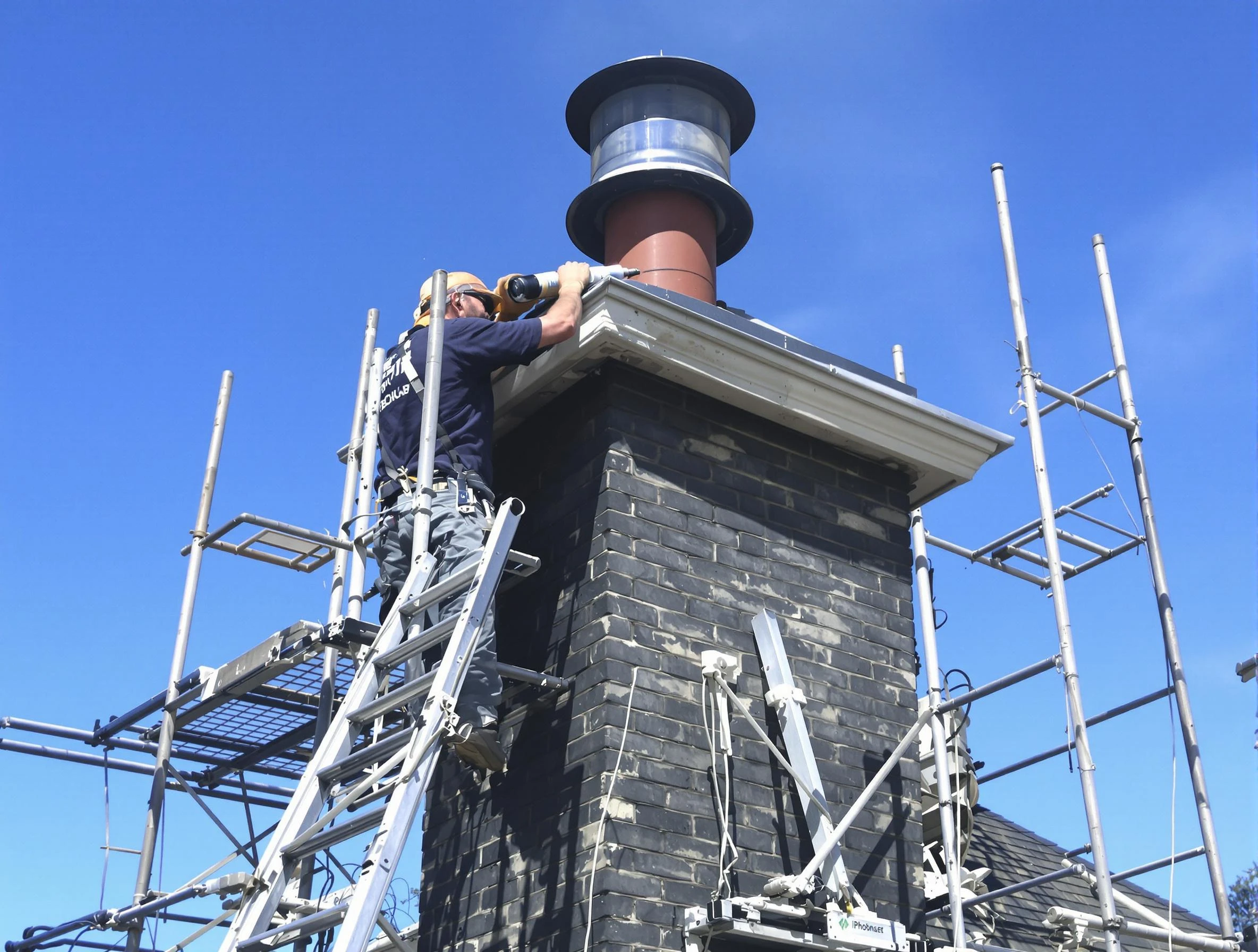 Sturdy chimney crown finished by Farmington Chimney Sweep in Farmington, UT